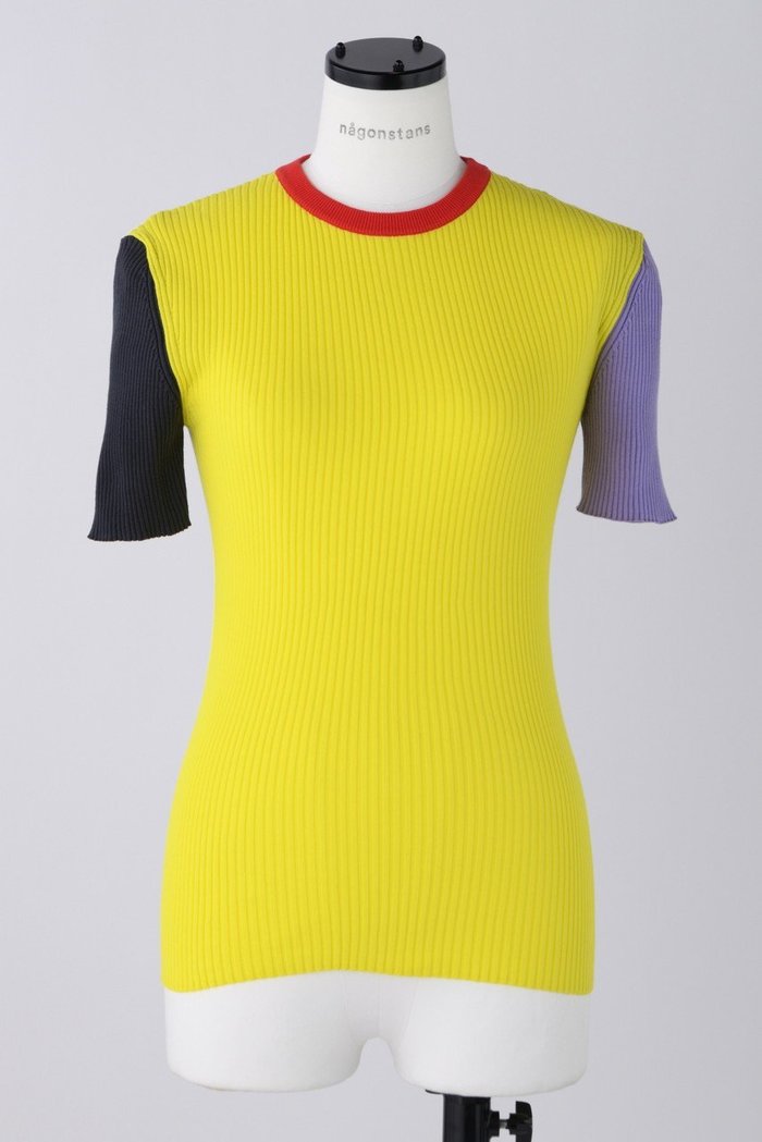 【ナゴンスタンス/nagonstans】のバイカラーKnit Tシャツ インテリア・キッズ・メンズ・レディースファッション・服の通販 founy(ファニー) https://founy.com/ ファッション Fashion レディースファッション Fashion for Women トップス・カットソー Cut & Sew Tops ニット Knit Tops & Sweaters シャツ・ブラウス・オフィスカジュアル Elegant Blouses & Button-Ups ロングTシャツ・Tシャツ Longline T-Shirts & Tees カジュアルプルオーバー・ニットトップス Pullovers & Knit Tops / Casual Pullovers おすすめ Recommended / Our Picks サロペット Overalls, Salopette 夏 Summer |ID: prp329100004010202 ipo3291000000036896588