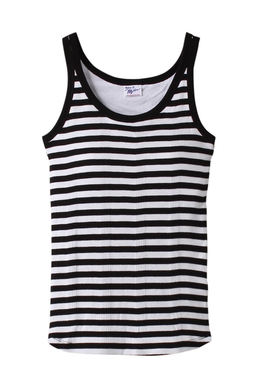 【サードマガジン/THIRD MAGAZINE】の【MELROSE×Pobert P.Miller】別注カップ付きタンクトップ インテリア・キッズ・メンズ・レディースファッション・服の通販 founy(ファニー) ファッション Fashion レディースファッション Fashion for Women トップス・カットソー Cut & Sew Tops キャミソール&ノースリーブ Camisoles & Sleeveless Tops シャツ・ブラウス・オフィスカジュアル Elegant Blouses & Button-Ups ロングTシャツ・Tシャツ Longline T-Shirts & Tees カットソー・ベーシックTシャツ Cut-and-Sewn Tops / Stretch Tees & Basics キャミソール Camisole, Spaghetti Strap Top シンプル Simple, Minimal タンク Tank Top, Sleeveless Top バランス Balance, Style Balance フィット Fit, Slim Fit フォルム Silhouette, Form ベーシック Basic, Essential 別注 Limited Edition, Custom Order 定番 Standard, Basic Item ボーダーA|ID: prp329100004010209 ipo3291000000032861478