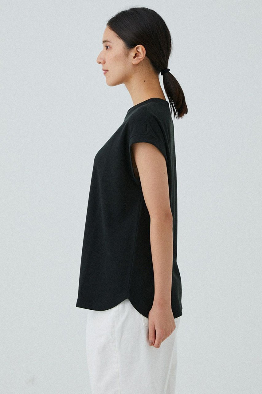 【レリル/lelill】のハイテクリブフレンチT 人気、トレンドファッション・服の通販 founy(ファニー) 　ファッション　Fashion　レディースファッション　Fashion for Women　トップス・カットソー　Cut & Sew Tops　シャツ・ブラウス・オフィスカジュアル　Elegant Blouses & Button-Ups　ロングTシャツ・Tシャツ　Longline T-Shirts & Tees　カットソー・ベーシックTシャツ　Cut-and-Sewn Tops / Stretch Tees & Basics　おすすめ　Recommended / Our Picks　ショート　Short, Short Length　シンプル　Simple, Minimal　スリーブ　Sleeve, Long Sleeve / Short Sleeve　ラウンド　Round, Round Neck　other-2|ID: prp329100004010898 ipo3291000000032695208