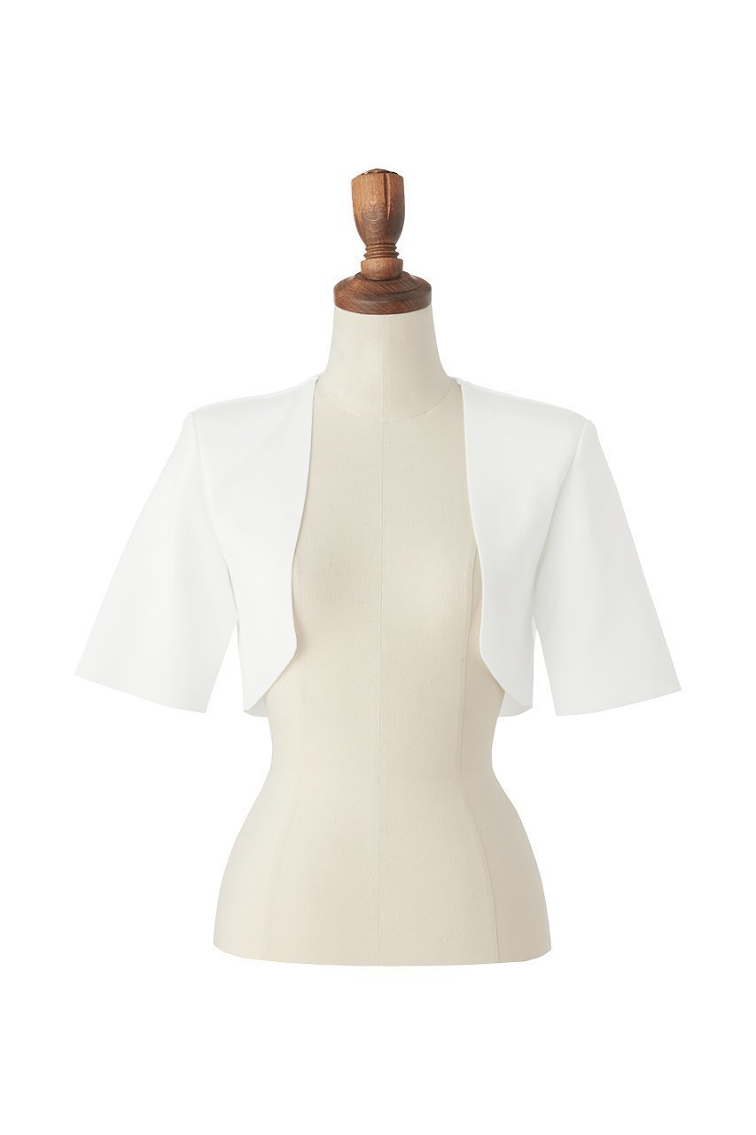 【デイジーリン/DAISY LIN】のKnit Bolero “Cool Elegance” インテリア・キッズ・メンズ・レディースファッション・服の通販 founy(ファニー) 　ファッション　Fashion　レディースファッション　Fashion for Women　トップス・カットソー　Cut & Sew Tops　ニット　Knit Tops & Sweaters　カーディガン・羽織り　Layered Style Cardigans　カーディガン　Cardigan, Knitwear　クール　Cool, Chic　シンプル　Simple, Minimal　ジャケット　Jacket, Outerwear　パーティ　Party, Party Style　ボレロ　Bolero, Short Cardigan　夏　Summer　旅行　Travel　ホワイト|ID: prp329100004010901 ipo3291000000035836797
