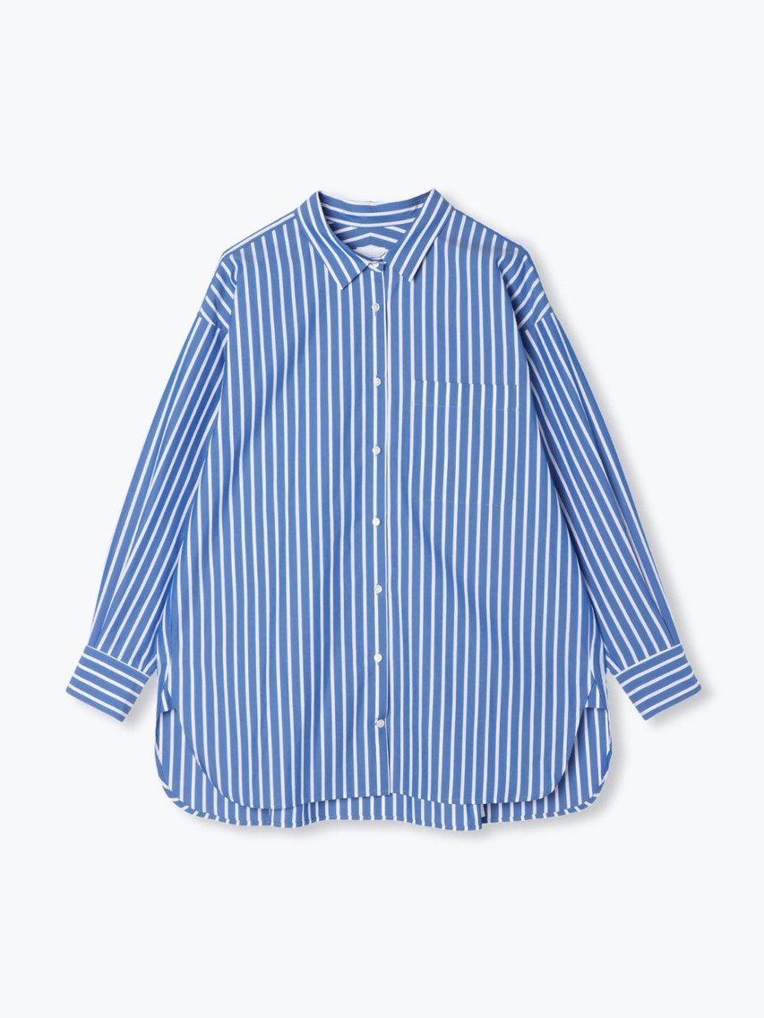 【レリル/lelill】のピマソロ シャツ インテリア・キッズ・メンズ・レディースファッション・服の通販 founy(ファニー) 　ファッション　Fashion　レディースファッション　WOMEN　トップス・カットソー　Tops/Tshirt　シャツ/ブラウス　Shirts/Blouses　ロング / Tシャツ　T-Shirts　カットソー　Cut and Sewn　シルク　Silk　スリーブ　Sleeve　スーピマ　Supima　ブロード　Broad　ロング　Long　エレガント 上品　Elegant　ブルーグレー|ID: prp329100004010903 ipo3291000000027949520