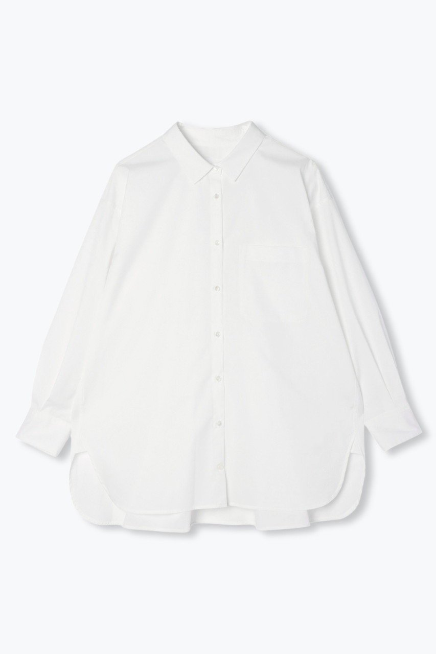 【レリル/lelill】のピマソロ シャツ インテリア・キッズ・メンズ・レディースファッション・服の通販 founy(ファニー) 　ファッション　Fashion　レディースファッション　Fashion for Women　トップス・カットソー　Cut & Sew Tops　シャツ・ブラウス・オフィスカジュアル　Elegant Blouses & Button-Ups　シルク　Silk, 100% Silk　スリーブ　Sleeve, Long Sleeve / Short Sleeve　スーピマ　Supima, Premium Cotton　ブロード　Broadcloth, Fine Cotton　ロング　Long, Long-Length　エレガント 上品　Elegant　オフホワイト|ID: prp329100004010903 ipo3291000000032787477