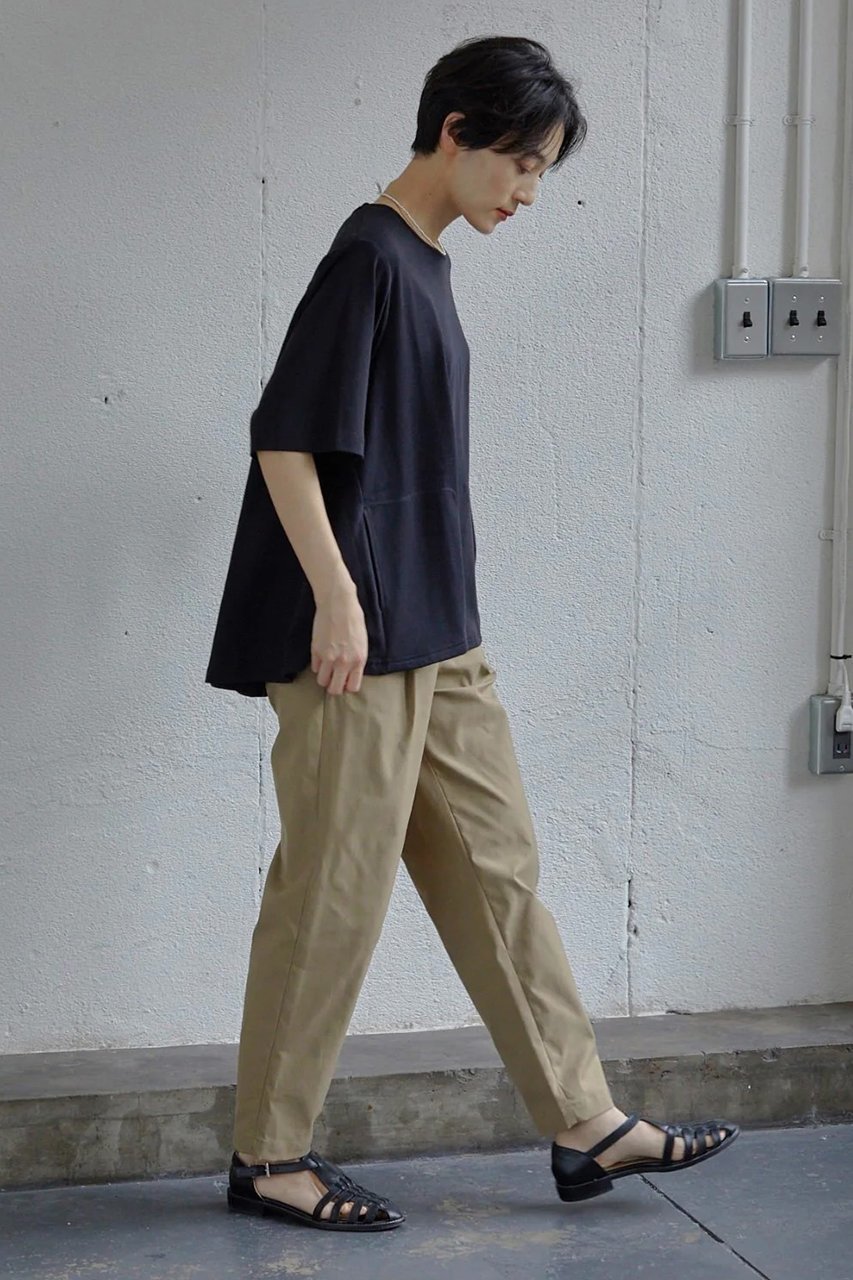 【レリル/lelill】のタックフレアーTシャツ 人気、トレンドファッション・服の通販 founy(ファニー) 　ファッション　Fashion　レディースファッション　WOMEN　トップス・カットソー　Tops/Tshirt　シャツ/ブラウス　Shirts/Blouses　ロング / Tシャツ　T-Shirts　カットソー　Cut and Sewn　なめらか　Smooth　ショート　Short　スリーブ　Sleeve　ポケット　Pocket　人気　Popularity　夏　Summer　other-7|ID: prp329100004010905 ipo3291000000031450780