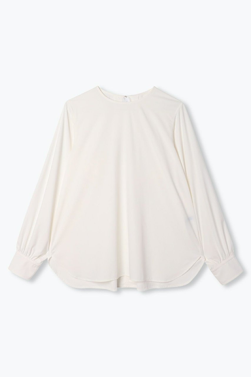 【レリル/lelill】のTHE BASIC BLOUSE インテリア・キッズ・メンズ・レディースファッション・服の通販 founy(ファニー) 　ファッション　Fashion　レディースファッション　Fashion for Women　トップス・カットソー　Cut & Sew Tops　シャツ・ブラウス・オフィスカジュアル　Elegant Blouses & Button-Ups　スリーブ　Sleeve, Long Sleeve / Short Sleeve　ロング　Long, Long-Length　オフホワイト|ID: prp329100004010906 ipo3291000000032907870