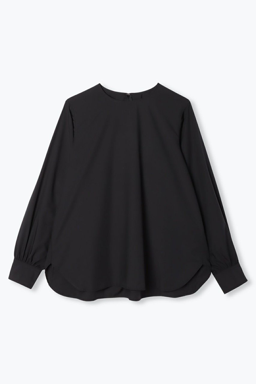 【レリル/lelill】のTHE BASIC BLOUSE インテリア・キッズ・メンズ・レディースファッション・服の通販 founy(ファニー) 　ファッション　Fashion　レディースファッション　Fashion for Women　トップス・カットソー　Cut & Sew Tops　シャツ・ブラウス・オフィスカジュアル　Elegant Blouses & Button-Ups　スリーブ　Sleeve, Long Sleeve / Short Sleeve　ロング　Long, Long-Length　ブラック|ID: prp329100004010906 ipo3291000000032907875