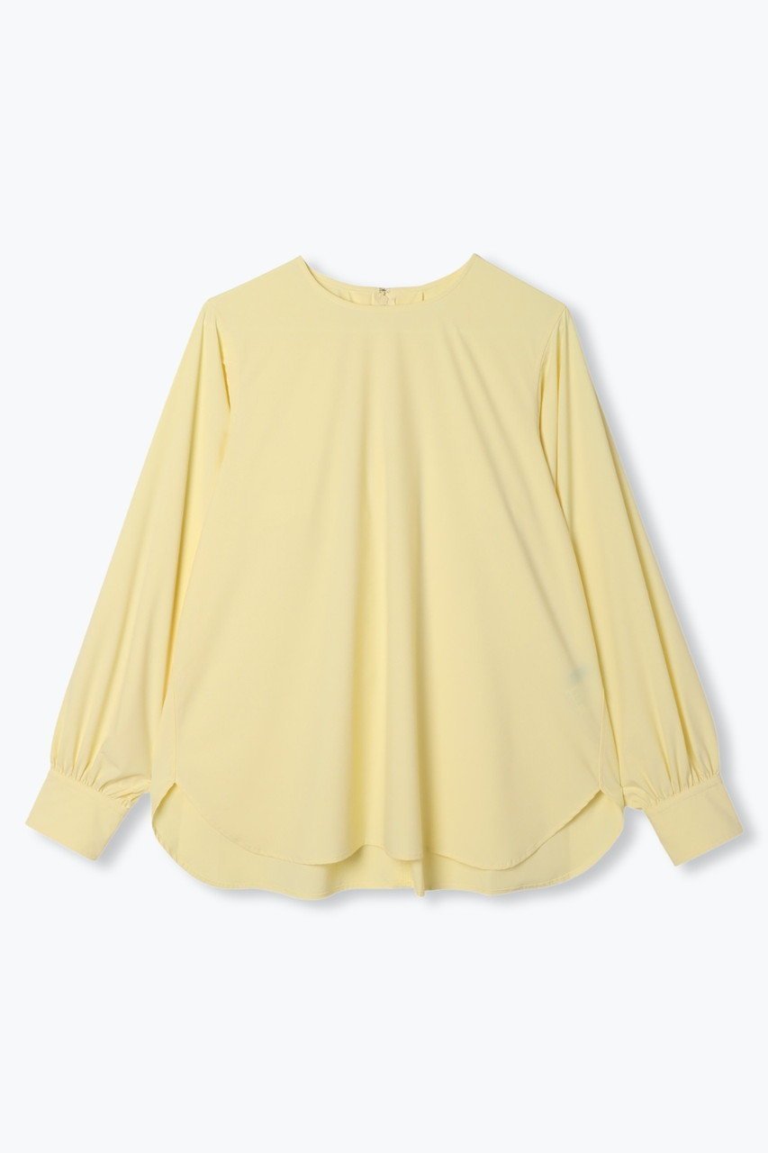 【レリル/lelill】のTHE BASIC BLOUSE インテリア・キッズ・メンズ・レディースファッション・服の通販 founy(ファニー) 　ファッション　Fashion　レディースファッション　Fashion for Women　トップス・カットソー　Cut & Sew Tops　シャツ・ブラウス・オフィスカジュアル　Elegant Blouses & Button-Ups　スリーブ　Sleeve, Long Sleeve / Short Sleeve　ロング　Long, Long-Length　イエロー|ID: prp329100004010906 ipo3291000000032907878