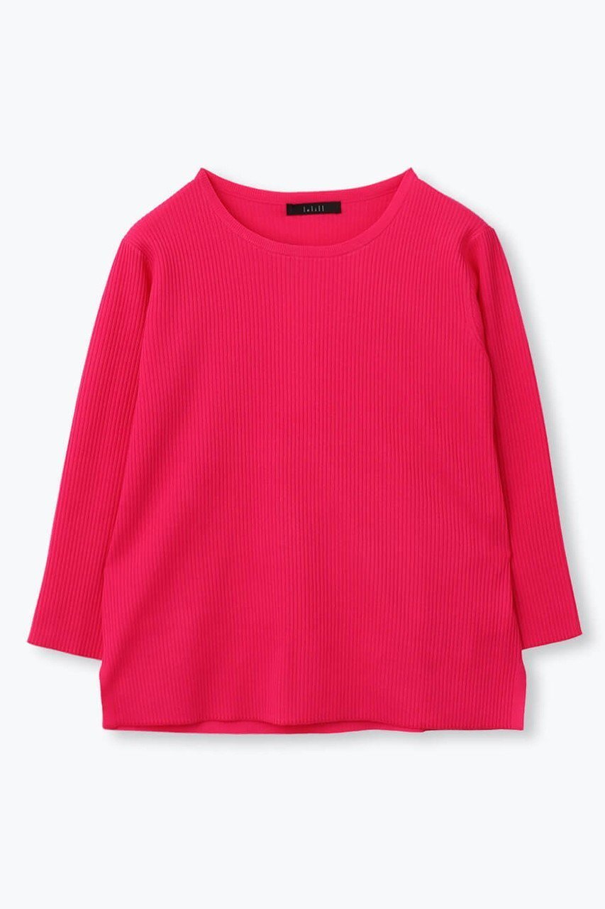 【レリル/lelill】のハイテクリブニット3/4 インテリア・キッズ・メンズ・レディースファッション・服の通販 founy(ファニー) 　ファッション　Fashion　レディースファッション　Fashion for Women　トップス・カットソー　Cut & Sew Tops　ニット　Knit Tops & Sweaters　カジュアルプルオーバー・ニットトップス　Pullovers & Knit Tops / Casual Pullovers　リブニット　Rib Knit, Ribbed Knit　夏　Summer　春　Spring　S/S・春夏　SS, Spring/Summer, Warm Season　洗える　Machine Washable　ピンク|ID: prp329100004010907 ipo3291000000032935107