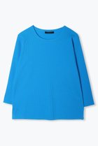 【レリル/lelill】のハイテクリブニット3/4 ブルー|ID: prp329100004010907 ipo3291000000034397914