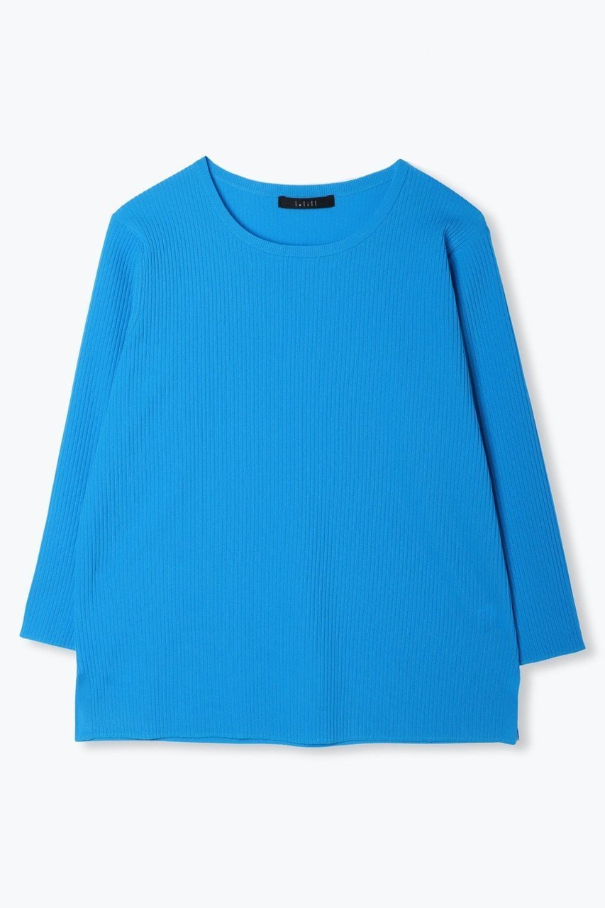 【レリル/lelill】のハイテクリブニット3/4 インテリア・キッズ・メンズ・レディースファッション・服の通販 founy(ファニー) ファッション Fashion レディースファッション Fashion for Women トップス・カットソー Cut & Sew Tops ニット Knit Tops & Sweaters カジュアルプルオーバー・ニットトップス Pullovers & Knit Tops / Casual Pullovers リブニット Rib Knit, Ribbed Knit 夏 Summer 春 Spring S/S・春夏 SS, Spring/Summer, Warm Season 洗える Machine Washable ブルー|ID: prp329100004010907 ipo3291000000034397914