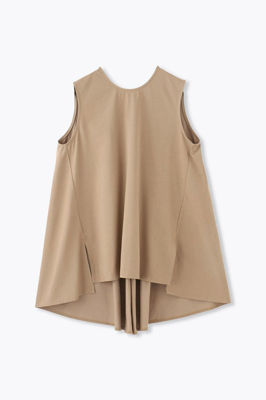 【レリル/lelill】のバックギャザーチュニック インテリア・キッズ・メンズ・レディースファッション・服の通販 founy(ファニー) 　ファッション　Fashion　レディースファッション　WOMEN　ワンピース　Dress　チュニック　Tunic　ギャザー　Gather　チュニック　Tunic　ノースリーブ　No Sleeve　ワイド　Wide　夏　Summer　ベージュ|ID: prp329100004010908 ipo3291000000032000690