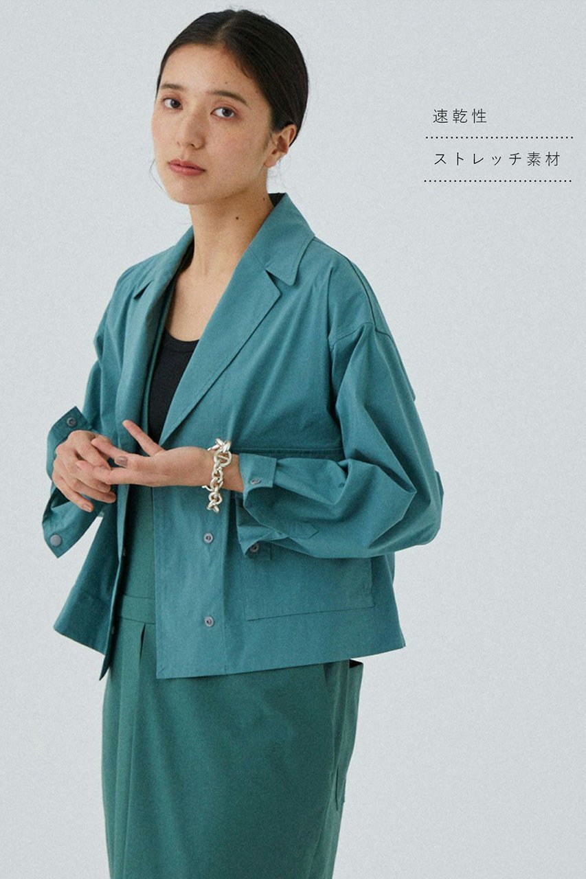 【レリル/lelill】のスペンサーシャツ 人気、トレンドファッション・服の通販 founy(ファニー) 　ファッション　Fashion　レディースファッション　WOMEN　トップス・カットソー　Tops/Tshirt　シャツ/ブラウス　Shirts/Blouses　ショート　Short　ジャケット　Jacket　ストレッチ　Stretch　スリーブ　Sleeve　ビッグ　Big　フロント　Front　ポケット　Pocket　ミックス　Mix　ロング　Long　other-2|ID: prp329100004010911 ipo3291000000031450804