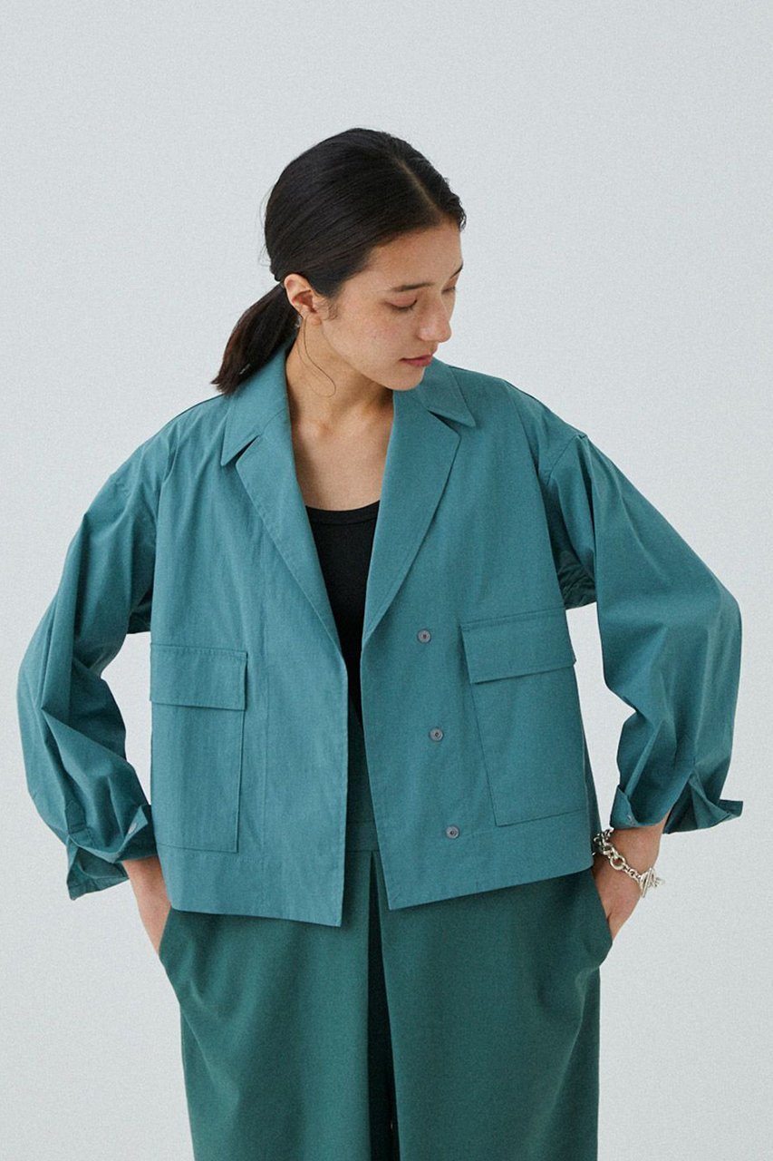 【レリル/lelill】のスペンサーシャツ 人気、トレンドファッション・服の通販 founy(ファニー) 　ファッション　Fashion　レディースファッション　WOMEN　トップス・カットソー　Tops/Tshirt　シャツ/ブラウス　Shirts/Blouses　ショート　Short　ジャケット　Jacket　ストレッチ　Stretch　スリーブ　Sleeve　ビッグ　Big　フロント　Front　ポケット　Pocket　ミックス　Mix　ロング　Long　other-3|ID: prp329100004010911 ipo3291000000031450805