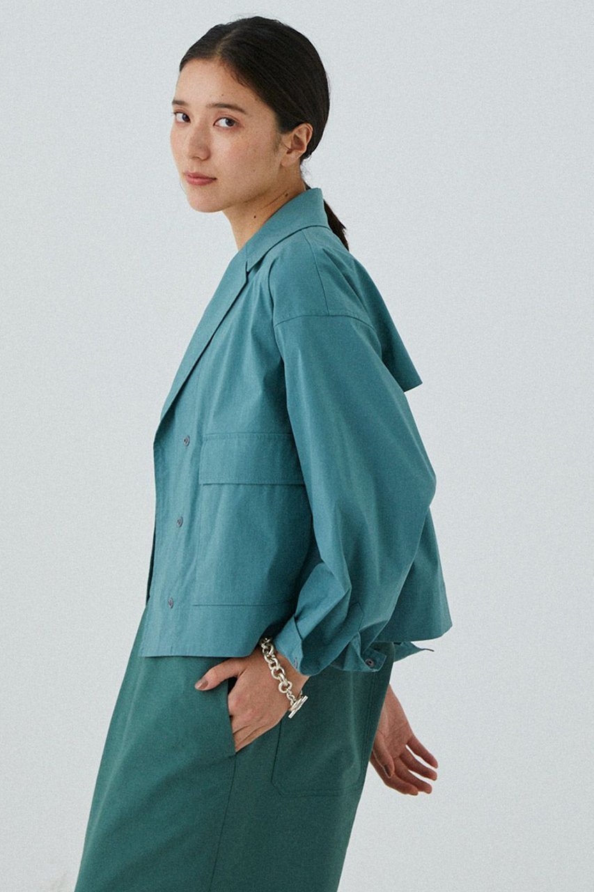 【レリル/lelill】のスペンサーシャツ 人気、トレンドファッション・服の通販 founy(ファニー) 　ファッション　Fashion　レディースファッション　WOMEN　トップス・カットソー　Tops/Tshirt　シャツ/ブラウス　Shirts/Blouses　ショート　Short　ジャケット　Jacket　ストレッチ　Stretch　スリーブ　Sleeve　ビッグ　Big　フロント　Front　ポケット　Pocket　ミックス　Mix　ロング　Long　other-4|ID: prp329100004010911 ipo3291000000031450806