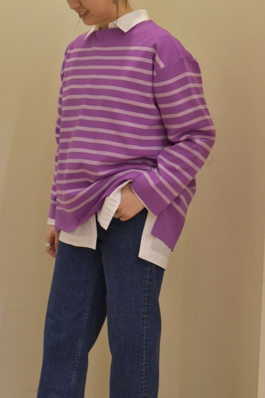 【レリル/lelill】のハイテクボーダーリブニット(オーバーサイズ) 人気、トレンドファッション・服の通販 founy(ファニー) ファッション Fashion レディースファッション Fashion for Women トップス・カットソー Cut & Sew Tops ニット Knit Tops & Sweaters カジュアルプルオーバー・ニットトップス Pullovers & Knit Tops / Casual Pullovers リブニット Rib Knit, Ribbed Knit 洗える Machine Washable other-2|ID: prp329100004010916 ipo3291000000036530614