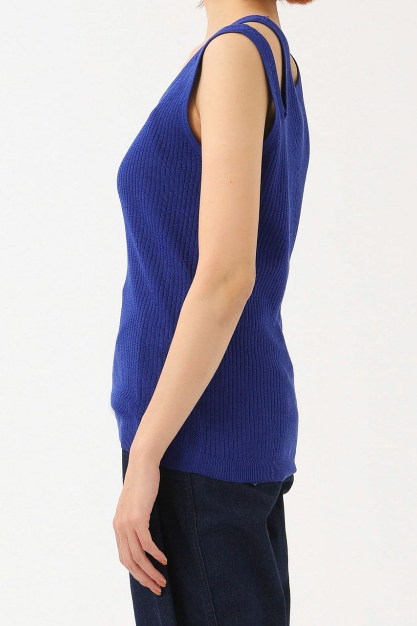 【レリル/lelill】のビスリネンスリットショルダーノースリーブ 人気、トレンドファッション・服の通販 founy(ファニー) 　ファッション　Fashion　レディースファッション　WOMEN　トップス・カットソー　Tops/Tshirt　キャミソール / ノースリーブ　No Sleeves　シャツ/ブラウス　Shirts/Blouses　ロング / Tシャツ　T-Shirts　カットソー　Cut and Sewn　おすすめ　Recommend　アンサンブル　Ensemble　インナー　Inner　カーディガン　Cardigan　キャミソール　Camisole　ショルダー　Shoulder　スリット　Slit　タンク　Tank　ミックス　Mix　リネン　Linen　夏　Summer　other-3|ID: prp329100004010917 ipo3291000000031450827