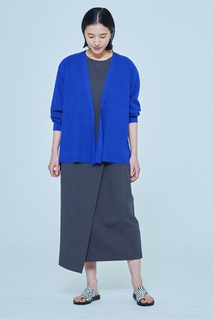 【レリル/lelill】のビスリネンリブカーデ 人気、トレンドファッション・服の通販 founy(ファニー) 　ファッション　Fashion　レディースファッション　Fashion for Women　トップス・カットソー　Cut & Sew Tops　カーディガン・羽織り　Layered Style Cardigans　シャツ・ブラウス・オフィスカジュアル　Elegant Blouses & Button-Ups　ロングTシャツ・Tシャツ　Longline T-Shirts & Tees　カットソー・ベーシックTシャツ　Cut-and-Sewn Tops / Stretch Tees & Basics　カーディガン　Cardigan, Knitwear　ノースリーブ　Sleeveless, No-Sleeve　ボレロ　Bolero, Short Cardigan　ミックス　Mix, Mixed Style　リネン　Linen, Linen Fabric　ルーズ　Loose, Oversized　夏　Summer　other-6|ID: prp329100004010918 ipo3291000000032842816