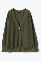 【レリル/lelill】のビスリネンリブカーデ 人気、トレンドファッション・服の通販 founy(ファニー) ファッション Fashion レディースファッション Fashion for Women トップス・カットソー Cut & Sew Tops カーディガン・羽織り Layered Style Cardigans シャツ・ブラウス・オフィスカジュアル Elegant Blouses & Button-Ups ロングTシャツ・Tシャツ Longline T-Shirts & Tees カットソー・ベーシックTシャツ Cut-and-Sewn Tops / Stretch Tees & Basics カーディガン Cardigan, Knitwear ノースリーブ Sleeveless, No-Sleeve ボレロ Bolero, Short Cardigan ミックス Mix, Mixed Style リネン Linen, Linen Fabric ルーズ Loose, Oversized 夏 Summer thumbnail グリーン|ID: prp329100004010918 ipo3291000000035420659