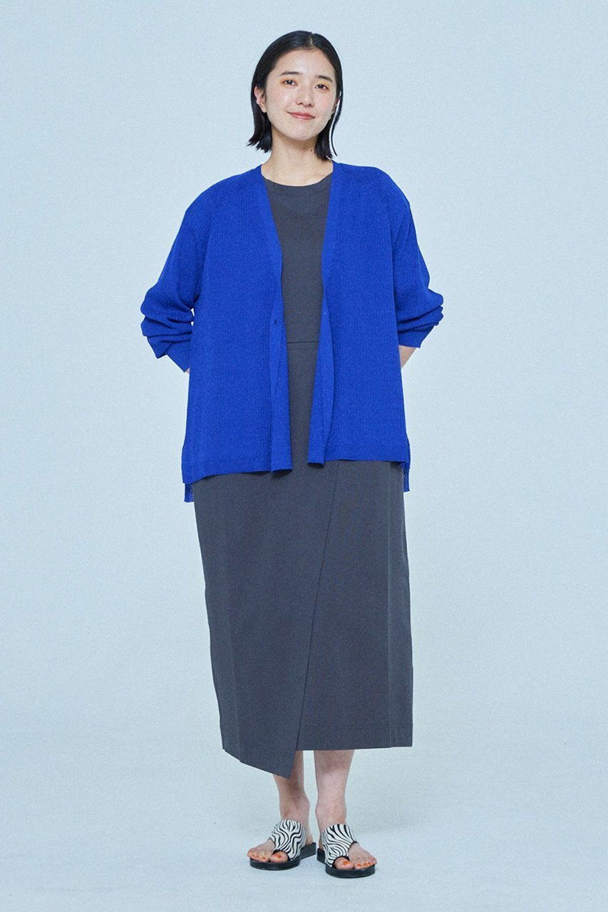 【レリル/lelill】のビスリネンリブカーデ 人気、トレンドファッション・服の通販 founy(ファニー) 　ファッション　Fashion　レディースファッション　Fashion for Women　トップス・カットソー　Cut & Sew Tops　カーディガン・羽織り　Layered Style Cardigans　シャツ・ブラウス・オフィスカジュアル　Elegant Blouses & Button-Ups　ロングTシャツ・Tシャツ　Longline T-Shirts & Tees　カットソー・ベーシックTシャツ　Cut-and-Sewn Tops / Stretch Tees & Basics　カーディガン　Cardigan, Knitwear　ノースリーブ　Sleeveless, No-Sleeve　ボレロ　Bolero, Short Cardigan　ミックス　Mix, Mixed Style　リネン　Linen, Linen Fabric　ルーズ　Loose, Oversized　夏　Summer　other-7|ID: prp329100004010918 ipo3291000000036148658