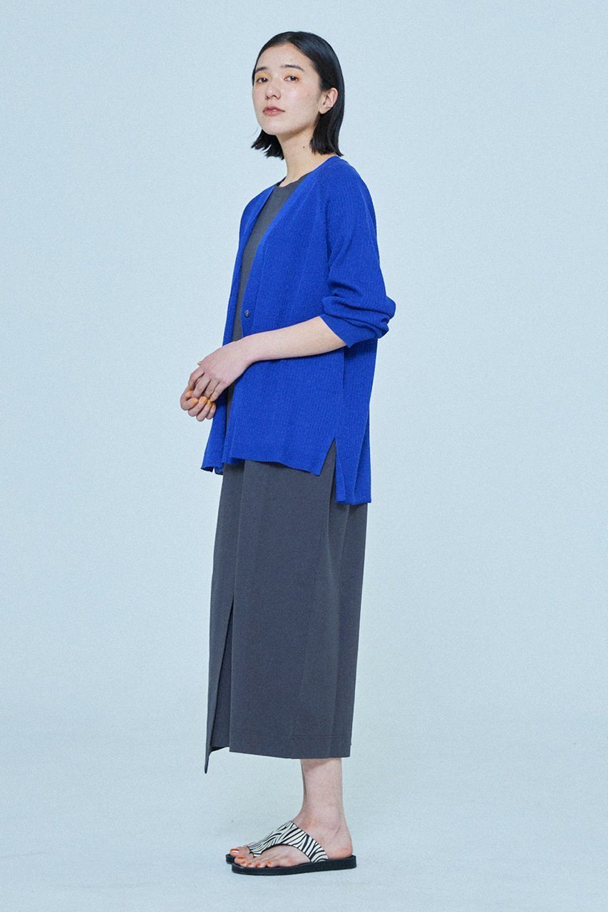 【レリル/lelill】のビスリネンリブカーデ 人気、トレンドファッション・服の通販 founy(ファニー) 　ファッション　Fashion　レディースファッション　Fashion for Women　トップス・カットソー　Cut & Sew Tops　カーディガン・羽織り　Layered Style Cardigans　シャツ・ブラウス・オフィスカジュアル　Elegant Blouses & Button-Ups　ロングTシャツ・Tシャツ　Longline T-Shirts & Tees　カットソー・ベーシックTシャツ　Cut-and-Sewn Tops / Stretch Tees & Basics　カーディガン　Cardigan, Knitwear　ノースリーブ　Sleeveless, No-Sleeve　ボレロ　Bolero, Short Cardigan　ミックス　Mix, Mixed Style　リネン　Linen, Linen Fabric　ルーズ　Loose, Oversized　夏　Summer　other-8|ID: prp329100004010918 ipo3291000000036148659