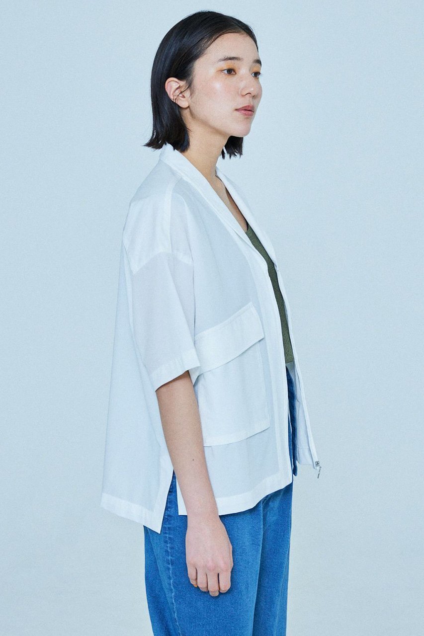 【レリル/lelill】のオールウェザーショートシャツJK 人気、トレンドファッション・服の通販 founy(ファニー) 　ファッション　Fashion　レディースファッション　WOMEN　トップス・カットソー　Tops/Tshirt　シャツ/ブラウス　Shirts/Blouses　おすすめ　Recommend　ショート　Short　ショール　Shawl　ジャケット　Jacket　スリーブ　Sleeve　セットアップ　Set Up　デニム　Denim　ポケット　Pocket　夏　Summer　羽織　Haori　other-4|ID: prp329100004010921 ipo3291000000031450849