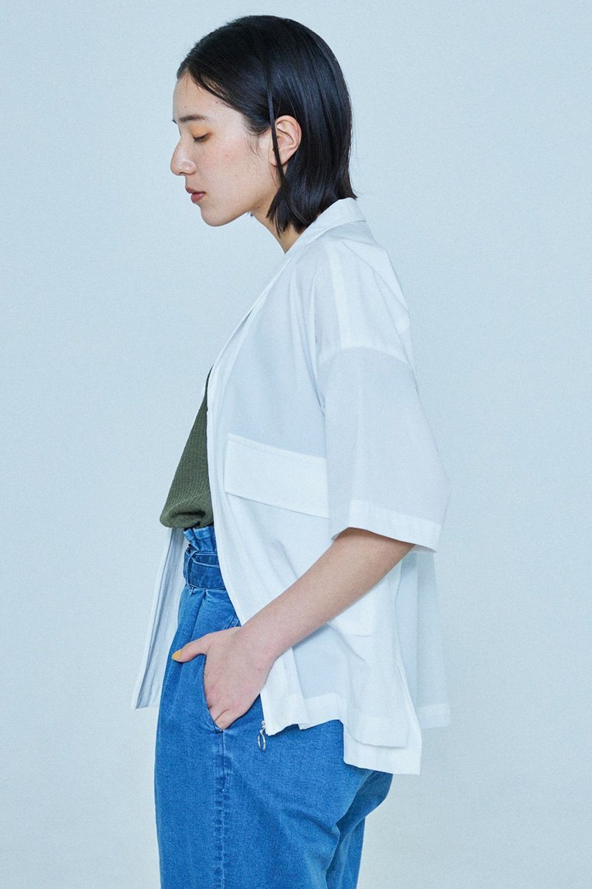 【レリル/lelill】のオールウェザーショートシャツJK 人気、トレンドファッション・服の通販 founy(ファニー) 　ファッション　Fashion　レディースファッション　WOMEN　トップス・カットソー　Tops/Tshirt　シャツ/ブラウス　Shirts/Blouses　おすすめ　Recommend　ショート　Short　ショール　Shawl　ジャケット　Jacket　スリーブ　Sleeve　セットアップ　Set Up　デニム　Denim　ポケット　Pocket　夏　Summer　羽織　Haori　other-5|ID: prp329100004010921 ipo3291000000031450851