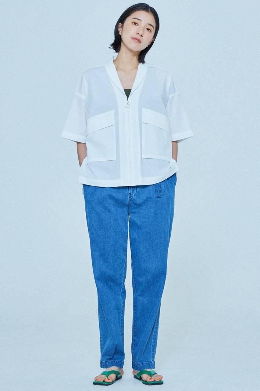 【レリル/lelill】のオールウェザーショートシャツJK 人気、トレンドファッション・服の通販 founy(ファニー) 　ファッション　Fashion　レディースファッション　WOMEN　トップス・カットソー　Tops/Tshirt　シャツ/ブラウス　Shirts/Blouses　おすすめ　Recommend　ショート　Short　ショール　Shawl　ジャケット　Jacket　スリーブ　Sleeve　セットアップ　Set Up　デニム　Denim　ポケット　Pocket　夏　Summer　羽織　Haori　other-7|ID: prp329100004010921 ipo3291000000031450854