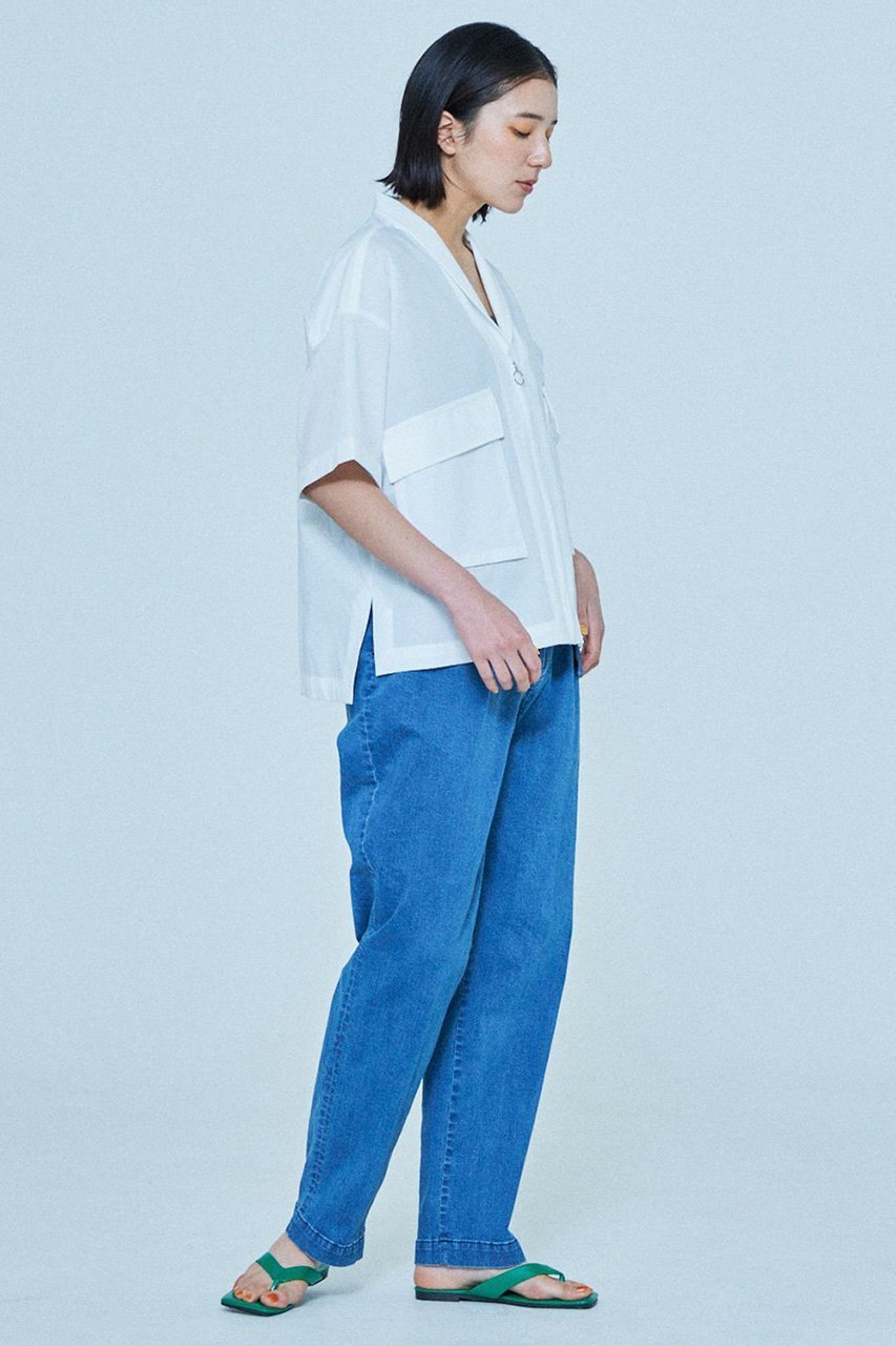 【レリル/lelill】のオールウェザーショートシャツJK 人気、トレンドファッション・服の通販 founy(ファニー) 　ファッション　Fashion　レディースファッション　WOMEN　トップス・カットソー　Tops/Tshirt　シャツ/ブラウス　Shirts/Blouses　おすすめ　Recommend　ショート　Short　ショール　Shawl　ジャケット　Jacket　スリーブ　Sleeve　セットアップ　Set Up　デニム　Denim　ポケット　Pocket　夏　Summer　羽織　Haori　other-8|ID: prp329100004010921 ipo3291000000031450855