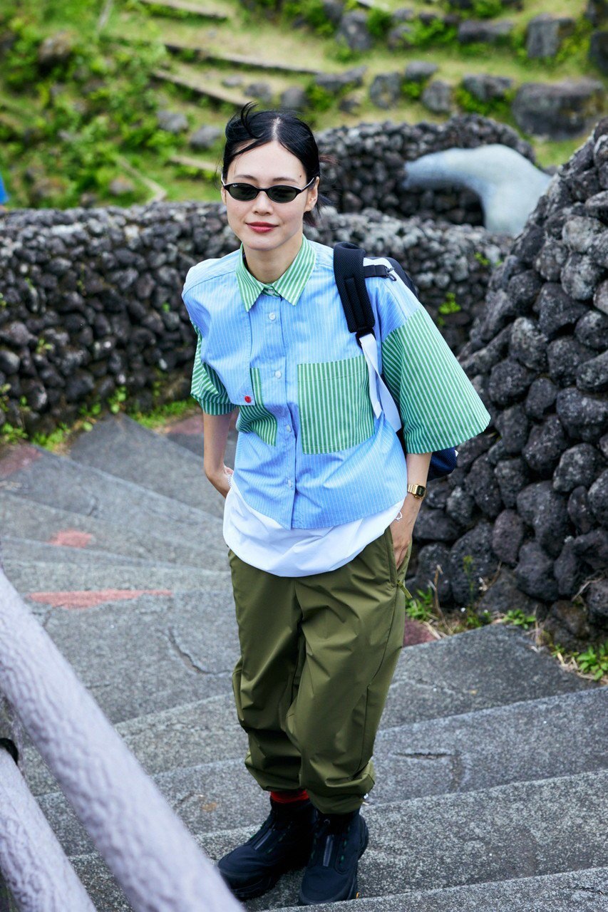 【ナゴンスタンス/nagonstans】のDouble Stripe フレアスリーブ SH/シャツ 人気、トレンドファッション・服の通販 founy(ファニー) 　ファッション　Fashion　レディースファッション　Fashion for Women　トップス・カットソー　Cut & Sew Tops　シャツ・ブラウス・オフィスカジュアル　Elegant Blouses & Button-Ups　クロップド　Cropped, Short Length　ショート　Short, Short Length　シンプル　Simple, Minimal　ストライプ　Stripe, Striped Pattern　スリーブ　Sleeve, Long Sleeve / Short Sleeve　フレア　Flare, Flared　other-5|ID: prp329100004010923 ipo3291000000032908802