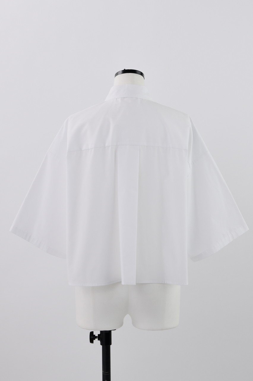 【ナゴンスタンス/nagonstans】のT/Cブロード フレアスリーブ SH/シャツ 人気、トレンドファッション・服の通販 founy(ファニー) 　ファッション　Fashion　レディースファッション　Fashion for Women　トップス・カットソー　Cut & Sew Tops　シャツ・ブラウス・オフィスカジュアル　Elegant Blouses & Button-Ups　クロップド　Cropped, Short Length　ショート　Short, Short Length　シンプル　Simple, Minimal　スリーブ　Sleeve, Long Sleeve / Short Sleeve　フレア　Flare, Flared　ブロード　Broadcloth, Fine Cotton　other-3|ID: prp329100004010924 ipo3291000000032908823