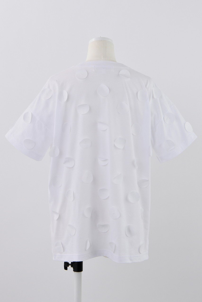 【エンフォルド/ENFOLD】のソフト天竺 ドットT/SH Tシャツ 人気、トレンドファッション・服の通販 founy(ファニー) 　ファッション　Fashion　レディースファッション　Fashion for Women　トップス・カットソー　Cut & Sew Tops　シャツ・ブラウス・オフィスカジュアル　Elegant Blouses & Button-Ups　ロングTシャツ・Tシャツ　Longline T-Shirts & Tees　カットソー・ベーシックTシャツ　Cut-and-Sewn Tops / Stretch Tees & Basics　ショート　Short, Short Length　スリーブ　Sleeve, Long Sleeve / Short Sleeve　ドット　Polka Dot, Dot Pattern　ベーシック　Basic, Essential　モチーフ　Motif, Design Theme　リラックス　Relax, Relaxed Fit　other-3|ID: prp329100004010927 ipo3291000000035791882