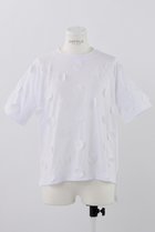 【エンフォルド/ENFOLD】のソフト天竺 ドットT/SH Tシャツ 大人の最旬トレンドファッション＆コーディネート founy(ファウニー) ファッション Fashion レディースファッション Fashion for Women トップス・カットソー Cut & Sew Tops シャツ・ブラウス・オフィスカジュアル Elegant Blouses & Button-Ups ロングTシャツ・Tシャツ Longline T-Shirts & Tees カットソー・ベーシックTシャツ Cut-and-Sewn Tops / Stretch Tees & Basics ショート Short, Short Length スリーブ Sleeve, Long Sleeve / Short Sleeve ドット Polka Dot, Dot Pattern ベーシック Basic, Essential モチーフ Motif, Design Theme リラックス Relax, Relaxed Fit thumbnail ホワイト|ID: prp329100004010927 ipo3291000000036984993