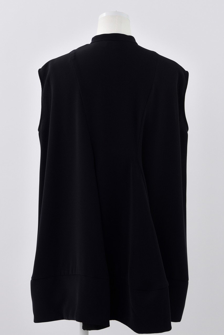 【エンフォルド/ENFOLD】のPEツイル 立体フレアヘム BL/ブラウス 人気、トレンドファッション・服の通販 founy(ファニー) 　ファッション　Fashion　レディースファッション　Fashion for Women　トップス・カットソー　Cut & Sew Tops　キャミソール&ノースリーブ　Camisoles & Sleeveless Tops　シャツ・ブラウス・オフィスカジュアル　Elegant Blouses & Button-Ups　とろみ　Fluid, Flowy Fabric　ツイル　Twist, Twisted Detail　ノースリーブ　Sleeveless, No-Sleeve　リラックス　Relax, Relaxed Fit　エレガント 上品　Elegant　人気　Popular, Best Seller　定番　Standard, Basic Item　other-3|ID: prp329100004010929 ipo3291000000032907109