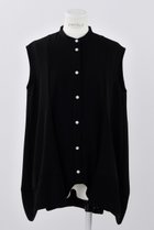 【エンフォルド/ENFOLD】のPEツイル 立体フレアヘム BL/ブラウス ブラック|ID: prp329100004010929 ipo3291000000036724861