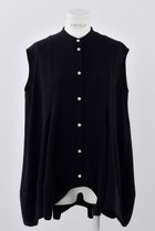 【エンフォルド/ENFOLD】のPEツイル 立体フレアヘム BL/ブラウス ダークネイビー|ID: prp329100004010929 ipo3291000000036724862