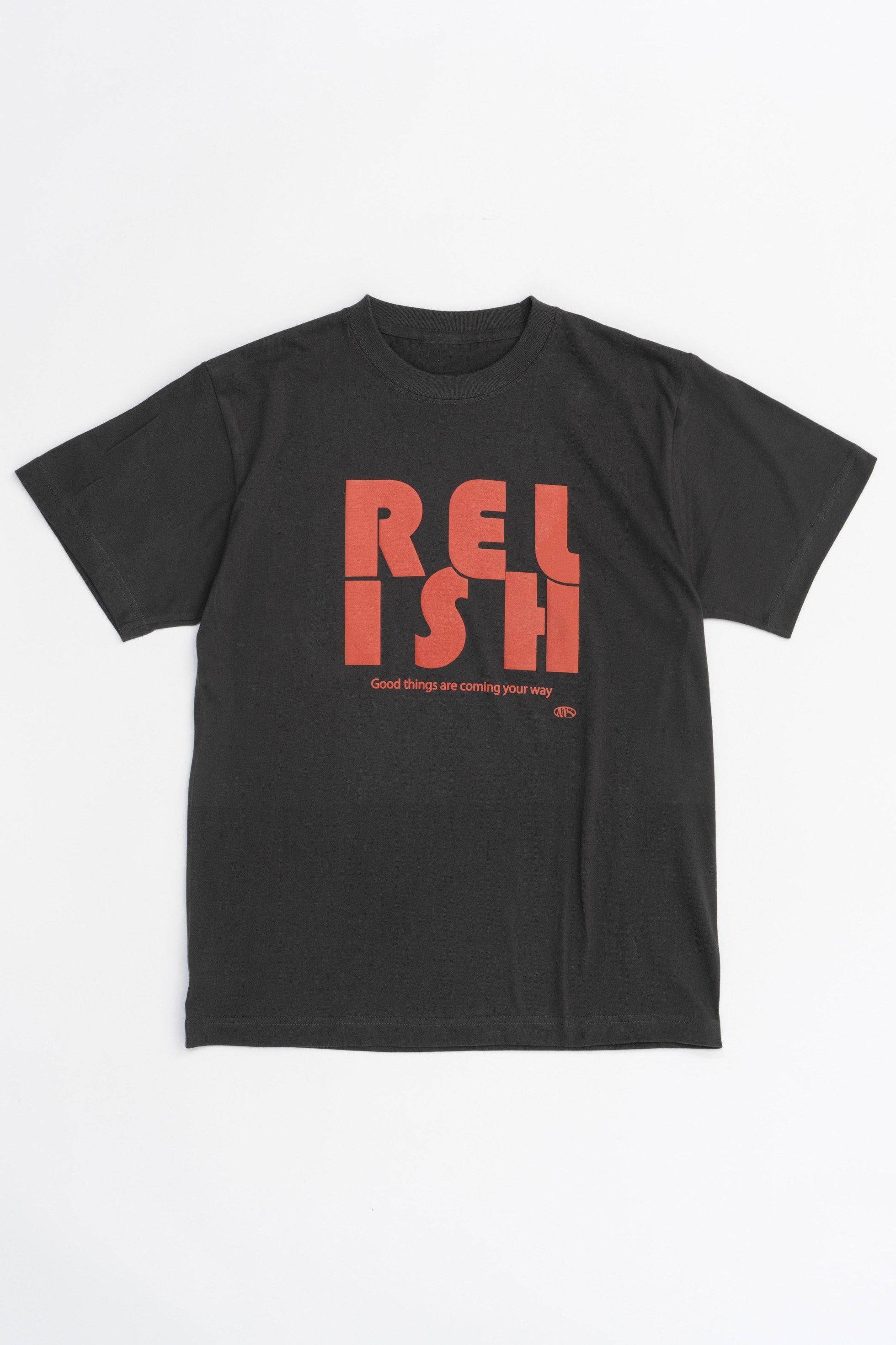 【メゾンスペシャル/MAISON SPECIAL】のRELISH Puff Printing T-shirt/RELISH発泡プリントTシャツ インテリア・キッズ・メンズ・レディースファッション・服の通販 founy(ファニー) 　ファッション　Fashion　レディースファッション　Fashion for Women　トップス・カットソー　Cut & Sew Tops　シャツ・ブラウス・オフィスカジュアル　Elegant Blouses & Button-Ups　ロングTシャツ・Tシャツ　Longline T-Shirts & Tees　カットソー・ベーシックTシャツ　Cut-and-Sewn Tops / Stretch Tees & Basics　ショート　Short, Short Length　スリーブ　Sleeve, Long Sleeve / Short Sleeve　プリント　Print, Printed Pattern　C.GRY(チャコールグレー)|ID: prp329100004012110 ipo3291000000032912623