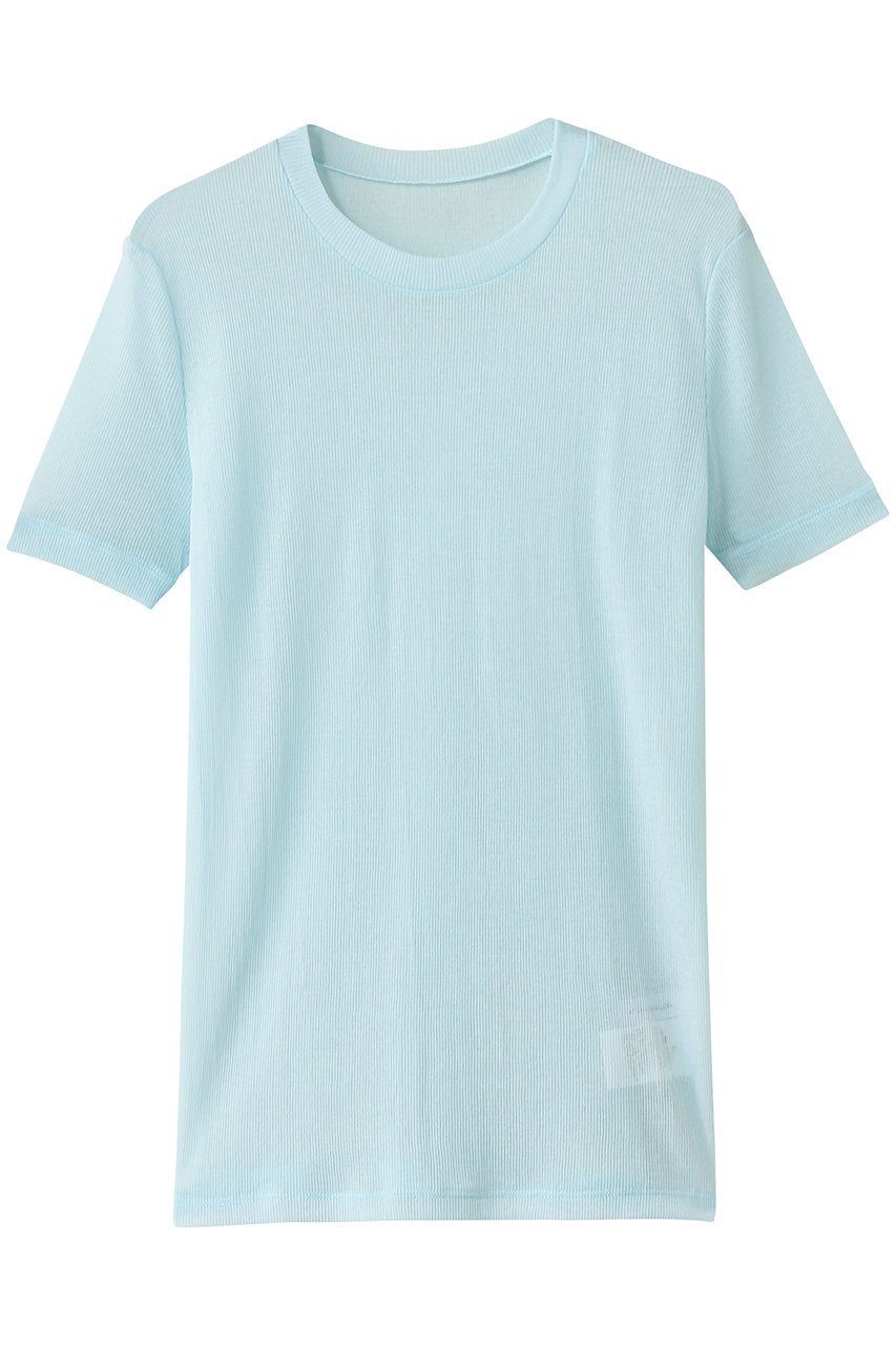 【スタニングルアー/STUNNING LURE】のシアーテレコTシャツ インテリア・キッズ・メンズ・レディースファッション・服の通販 founy(ファニー) 　ファッション　Fashion　レディースファッション　Fashion for Women　トップス・カットソー　Cut & Sew Tops　キャミソール&ノースリーブ　Camisoles & Sleeveless Tops　シャツ・ブラウス・オフィスカジュアル　Elegant Blouses & Button-Ups　ロングTシャツ・Tシャツ　Longline T-Shirts & Tees　カットソー・ベーシックTシャツ　Cut-and-Sewn Tops / Stretch Tees & Basics　インナー　Innerwear　キャミソール　Camisole, Spaghetti Strap Top　コンパクト　Compact, Small Size　タンク　Tank Top, Sleeveless Top　テレコ　Ribbed, Rib Stitch　フィット　Fit, Slim Fit　エレガント 上品　Elegant　ライトブルー|ID: prp329100004012120 ipo3291000000032321986