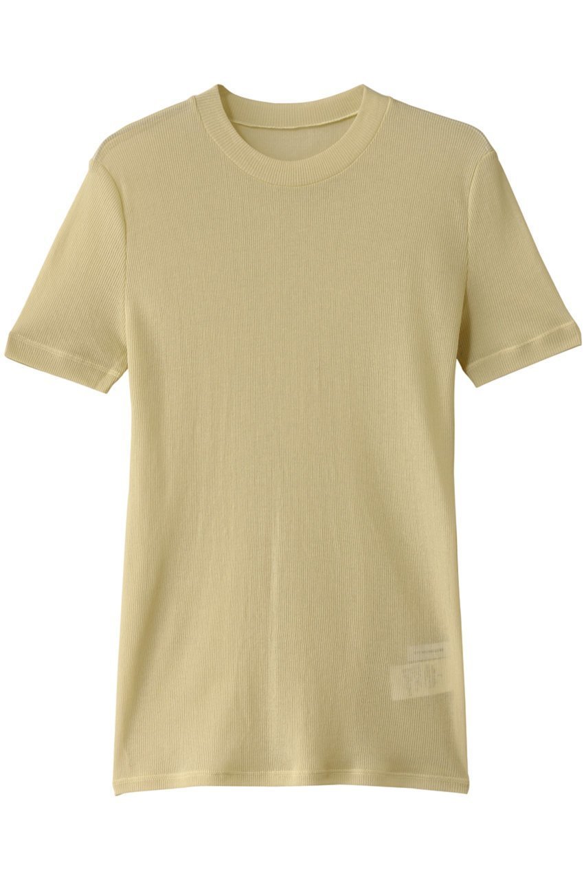 【スタニングルアー/STUNNING LURE】のシアーテレコTシャツ インテリア・キッズ・メンズ・レディースファッション・服の通販 founy(ファニー) 　ファッション　Fashion　レディースファッション　Fashion for Women　トップス・カットソー　Cut & Sew Tops　キャミソール&ノースリーブ　Camisoles & Sleeveless Tops　シャツ・ブラウス・オフィスカジュアル　Elegant Blouses & Button-Ups　ロングTシャツ・Tシャツ　Longline T-Shirts & Tees　カットソー・ベーシックTシャツ　Cut-and-Sewn Tops / Stretch Tees & Basics　インナー　Innerwear　キャミソール　Camisole, Spaghetti Strap Top　コンパクト　Compact, Small Size　タンク　Tank Top, Sleeveless Top　テレコ　Ribbed, Rib Stitch　フィット　Fit, Slim Fit　エレガント 上品　Elegant　イエロー|ID: prp329100004012120 ipo3291000000032795536