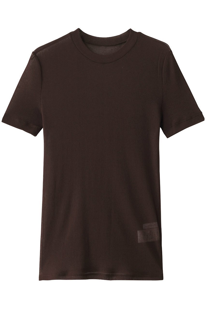 【スタニングルアー/STUNNING LURE】のシアーテレコTシャツ インテリア・キッズ・メンズ・レディースファッション・服の通販 founy(ファニー) 　ファッション　Fashion　レディースファッション　Fashion for Women　トップス・カットソー　Cut & Sew Tops　キャミソール&ノースリーブ　Camisoles & Sleeveless Tops　シャツ・ブラウス・オフィスカジュアル　Elegant Blouses & Button-Ups　ロングTシャツ・Tシャツ　Longline T-Shirts & Tees　カットソー・ベーシックTシャツ　Cut-and-Sewn Tops / Stretch Tees & Basics　インナー　Innerwear　キャミソール　Camisole, Spaghetti Strap Top　コンパクト　Compact, Small Size　タンク　Tank Top, Sleeveless Top　テレコ　Ribbed, Rib Stitch　フィット　Fit, Slim Fit　エレガント 上品　Elegant　ブラウン|ID: prp329100004012120 ipo3291000000032795538