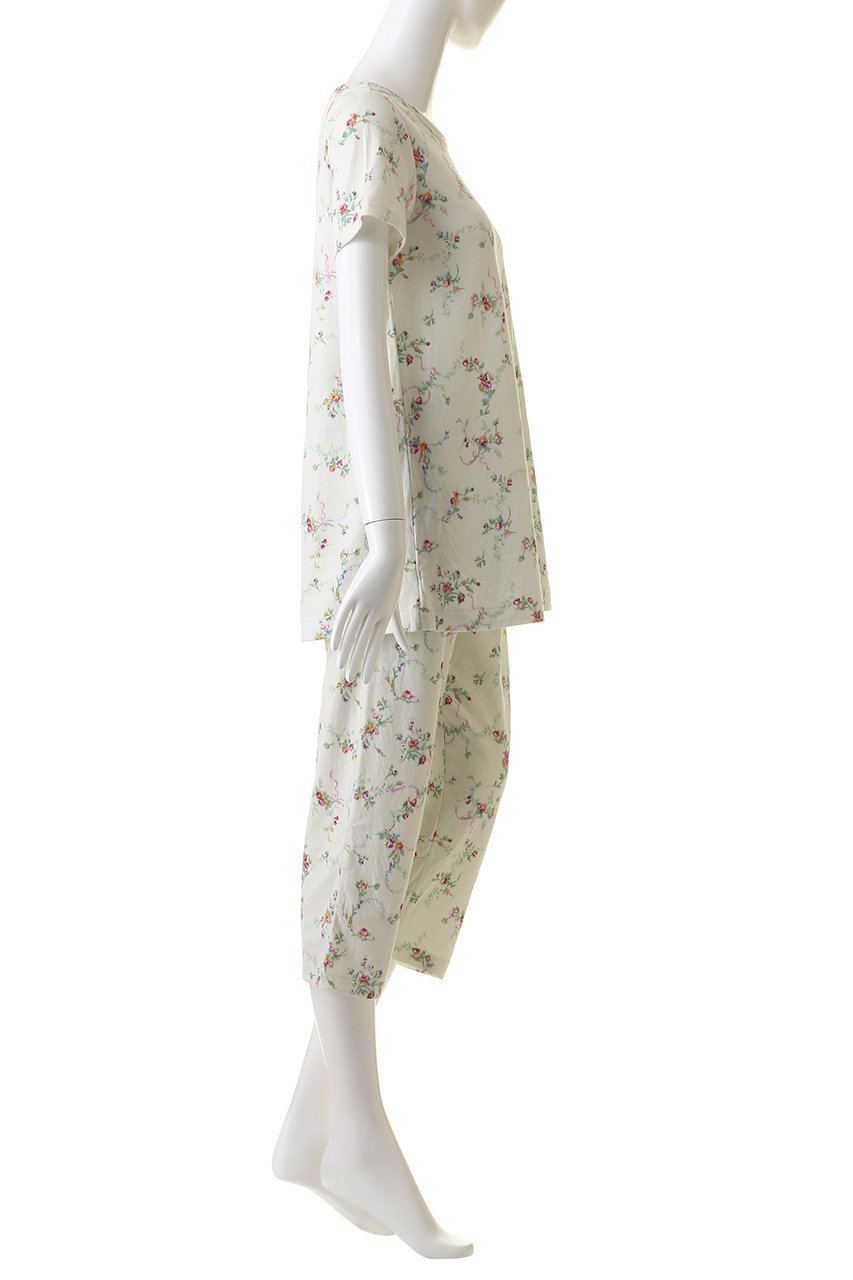 【イクコ/IKUKO】の60接結花柄プリント ロングトップスパジャマ 人気、トレンドファッション・服の通販 founy(ファニー) 　ファッション　Fashion　レディースファッション　Fashion for Women　トップス・カットソー　Cut & Sew Tops　花柄・フラワープリント・モチーフ　Floral Prints & Motifs / Flower Pattern Tops　クラシカル　Classical, Vintage-Inspired　パジャマ　Pajamas, Sleepwear　プリント　Print, Printed Pattern　半袖　Short Sleeve, Half Sleeve　other-3|ID: prp329100004012140 ipo3291000000032834899
