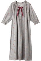 【イクコ/IKUKO】の60接結花柄プリント 半開ネグリジェ 人気、トレンドファッション・服の通販 founy(ファニー) ファッション Fashion レディースファッション Fashion for Women ギャザー Gathered, Ruffled スリーブ Sleeve, Long Sleeve / Short Sleeve パジャマ Pajamas, Sleepwear フェミニン Feminine, Girly フリル Frill, Ruffle プリント Print, Printed Pattern リボン Ribbon, Bow thumbnail グレー|ID: prp329100004012141 ipo3291000000032834906