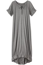【フートーキョー/Foo Tokyo】のSuvin Cotton Long Onepiece 人気、トレンドファッション・服の通販 founy(ファニー) ファッション Fashion レディースファッション Fashion for Women シルク Silk, 100% Silk パジャマ Pajamas, Sleepwear フリル Frill, Ruffle ロング Long, Long-Length エレガント 上品 Elegant 再入荷 Restock / Back in Stock thumbnail グレー|ID: prp329100004013548 ipo3291000000032834511