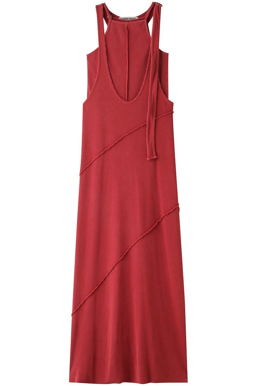 【プランク プロジェクト/PRANK PROJECT】のレイヤードマキシドレス/Layered Maxi Dress インテリア・キッズ・メンズ・レディースファッション・服の通販 founy(ファニー) 　ファッション　Fashion　レディースファッション　Fashion for Women　ワンピース　Dresses　フォーマル・パーティードレス・結婚式用ドレス　Elegant & Casual Dresses　チュニック　Tunic Tops & Dresses　マキシ丈ワンピース・ロングドレス　Maxi Dresses / Long One-Pieces　カットソー　Cut and Sewn Top　キャミソール　Camisole, Spaghetti Strap Top　ダメージ　Distressed, Destroyed　チュニック　Tunic, Long Top　テレコ　Ribbed, Rib Stitch　ロング　Long, Long-Length　ヴィンテージ　Vintage Style　吸水　Absorbent, Quick-Dry　夏　Summer　RED(レッド)|ID: prp329100004013572 ipo3291000000032899007