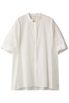 【ミディウミソリッド/MIDIUMISOLID】のhalf slv slit shirt シャツ off white|ID:prp329100004013575