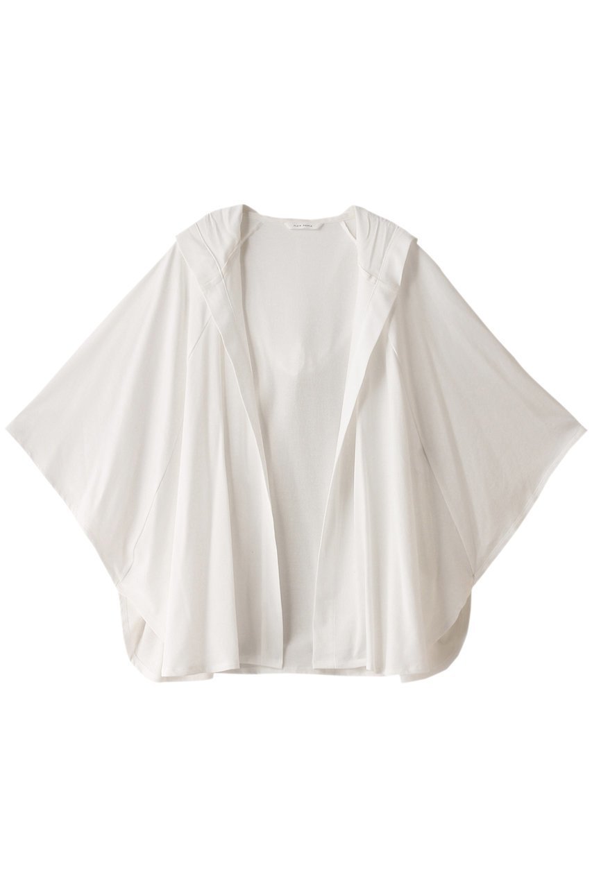 【プレインピープル/PLAIN PEOPLE】のハイツイストミニ裏毛ポンチョ型フーディカーディガン インテリア・キッズ・メンズ・レディースファッション・服の通販 founy(ファニー) 　ファッション　Fashion　レディースファッション　Fashion for Women　トップス・カットソー　Cut & Sew Tops　カーディガン・羽織り　Layered Style Cardigans　シャツ・ブラウス・オフィスカジュアル　Elegant Blouses & Button-Ups　レディースパーカー・カジュアルフーディー　Casual Hoodies & Sweatshirts　ロングTシャツ・Tシャツ　Longline T-Shirts & Tees　スウェット・クルーネックトップス　Sweatshirts & Crewnecks / Relaxed Fit Sweat Tops　カットソー・ベーシックTシャツ　Cut-and-Sewn Tops / Stretch Tees & Basics　おすすめ　Recommended / Our Picks　カーディガン　Cardigan, Knitwear　ドレープ　Drape, Draping Fabric　ポンチョ　Poncho, Cape Style　ループ　Loop, Loop Knit　再入荷　Restock / Back in Stock　夏　Summer　軽量　Lightweight, Ultra Light　ホワイト|ID: prp329100004013591 ipo3291000000035856541