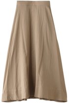 【プレインピープル/PLAIN PEOPLE】のダブルガーゼフレアスカート ベージュ|ID: prp329100004013597 ipo3291000000032895387
