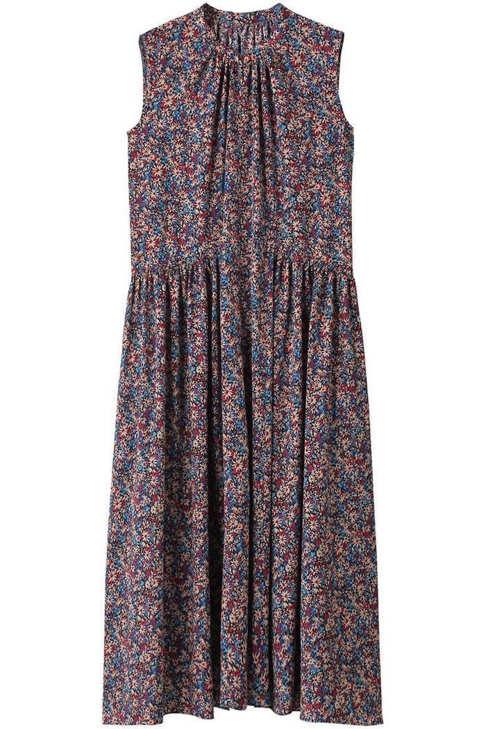 【ランバン オン ブルー/LANVIN en Bleu】のプリントギャザーワンピース インテリア・キッズ・メンズ・レディースファッション・服の通販 founy(ファニー) https://founy.com/ ファッション Fashion レディースファッション WOMEN ワンピース Dress チュニック Tunic エレガント 上品 Elegant ギャザー Gather チュニック Tunic ファブリック Fabric ロング Long |ID: prp329100004013605 ipo3291000000026595314