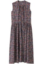 【ランバン オン ブルー/LANVIN en Bleu】のプリントギャザーワンピース ブルー|ID: prp329100004013605 ipo3291000000036671605