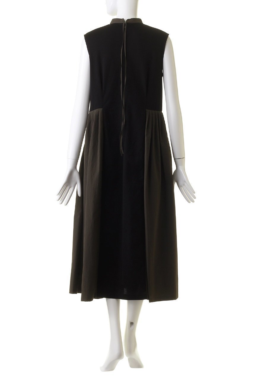 【ランバン オン ブルー/LANVIN en Bleu】のタフタコンビスタンドワンピース 人気、トレンドファッション・服の通販 founy(ファニー) 　ファッション　Fashion　レディースファッション　Fashion for Women　ワンピース　Dresses　チュニック　Tunic Tops & Dresses　コンビ　Combo, Combination Style　シンプル　Simple, Minimal　スタンド　Stand Collar, Upright Stand　タフタ　Taffeta, Structured Fabric　チュニック　Tunic, Long Top　ドレープ　Drape, Draping Fabric　フェミニン　Feminine, Girly　ロング　Long, Long-Length　エレガント 上品　Elegant　other-4|ID: prp329100004013608 ipo3291000000032898900
