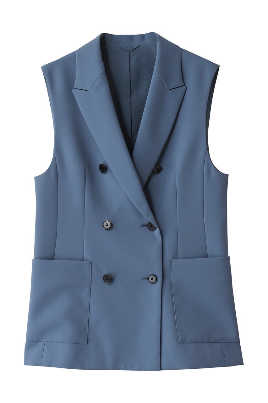 【アナイ/ANAYI】のパウダリーピークドラペルダブルジレ インテリア・キッズ・メンズ・レディースファッション・服の通販 founy(ファニー) ファッション Fashion レディースファッション Fashion for Women アウター Coat / Outerwear Collection レディースジャケット・軽アウター Jackets おすすめ Recommended / Our Picks ジャケット Jacket, Outerwear セットアップ Set-Up, Coordinated Outfit タイトスカート Pencil Skirt, Tight Skirt ダブル Double, Double-Breasted ベスト Vest, Waistcoat リュクス Luxury, Elegant, High-End, Chic ワイド Wide, Wide Fit 再入荷 Restock / Back in Stock ブルー|ID: prp329100004013619 ipo3291000000035054958