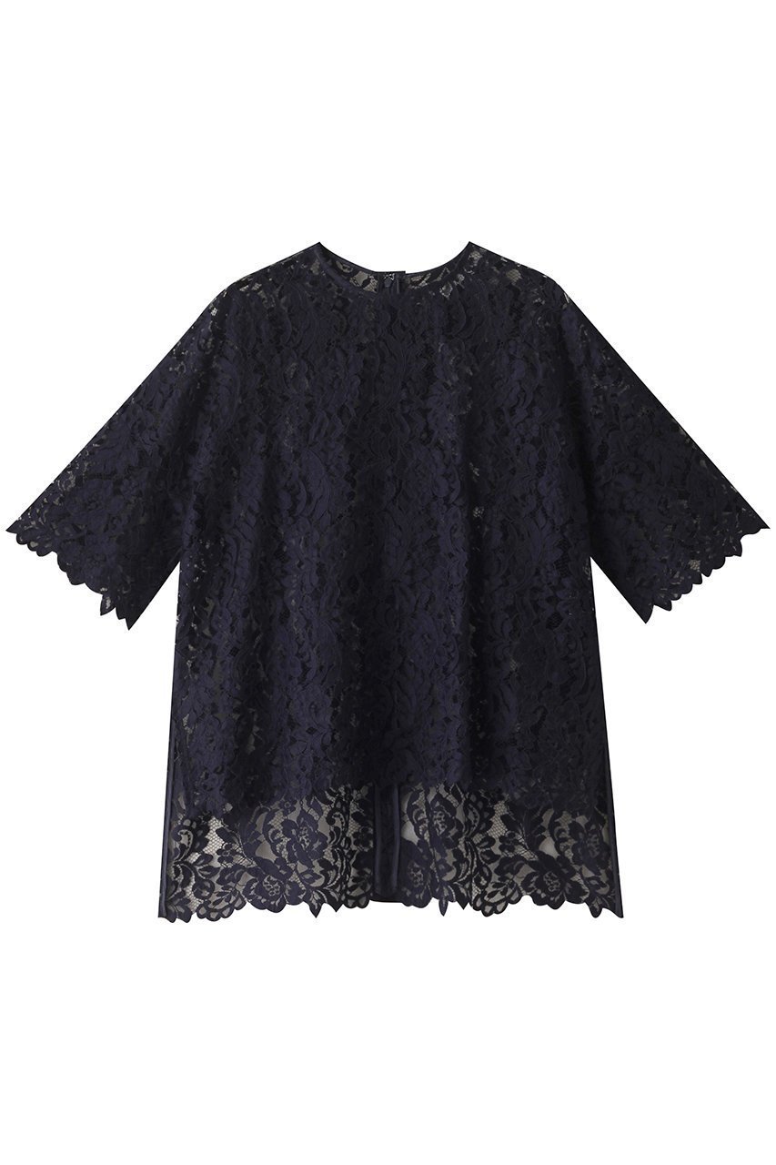 【ルームエイト/Room no.8】の【Room no.8 BLACK】リバーレース ウィズ グログラン トップス 人気、トレンドファッション・服の通販 founy(ファニー) 　ファッション　Fashion　レディースファッション　Fashion for Women　トップス・カットソー　Cut & Sew Tops　シャツ・ブラウス・オフィスカジュアル　Elegant Blouses & Button-Ups　グログラン　Grosgrain, Grosgrain Ribbon　ショート　Short, Short Length　スリーブ　Sleeve, Long Sleeve / Short Sleeve　リラックス　Relax, Relaxed Fit　レース　Lace, Lace Fabric　エレガント 上品　Elegant　 other-1|ID: prp329100004013637 ipo3291000000032905505